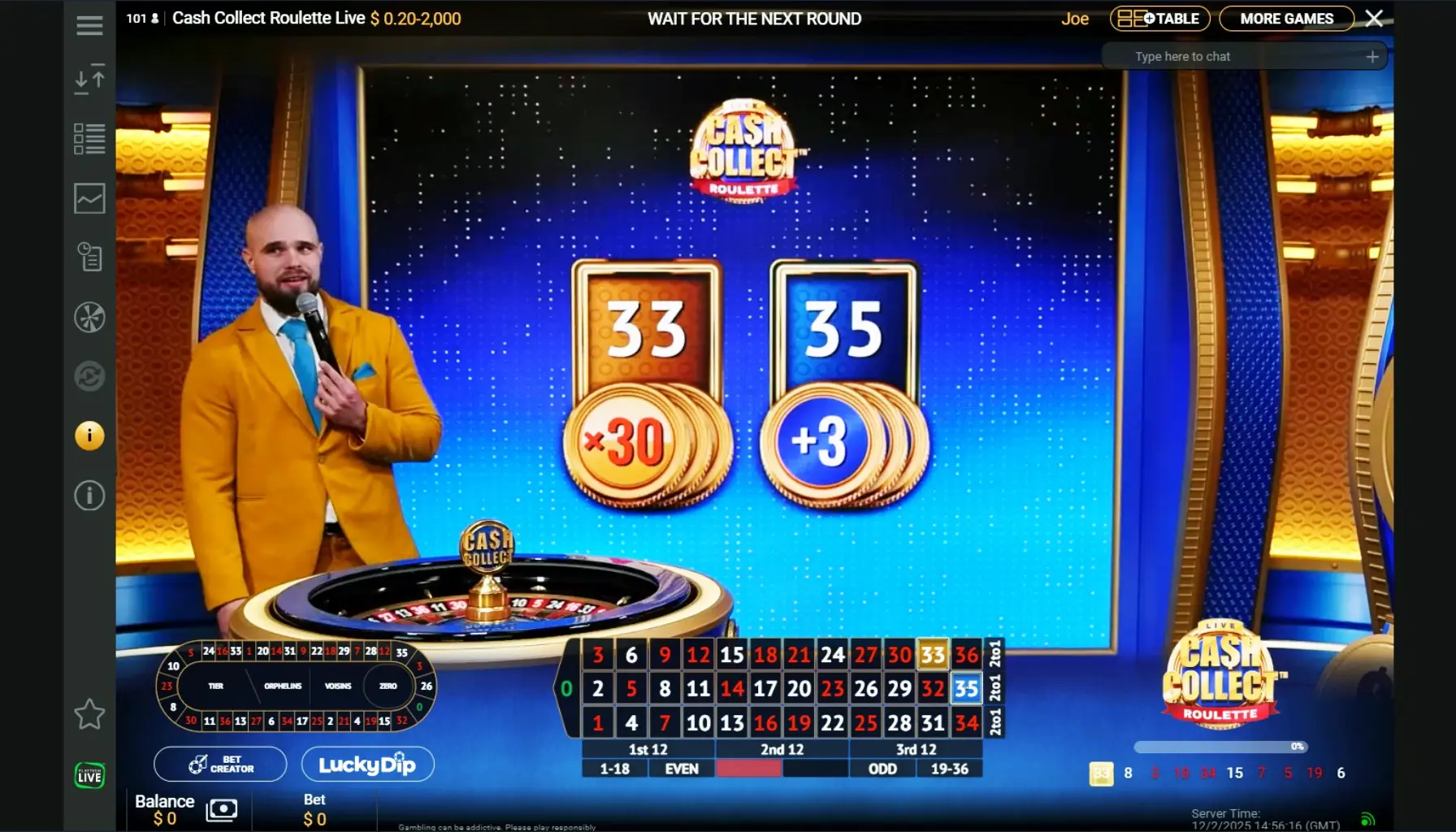 Cash Collect Roulette
