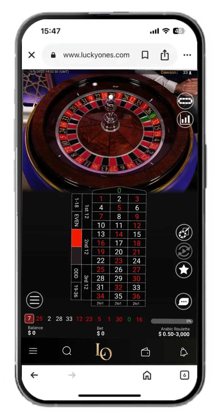 arabic roulette playtech